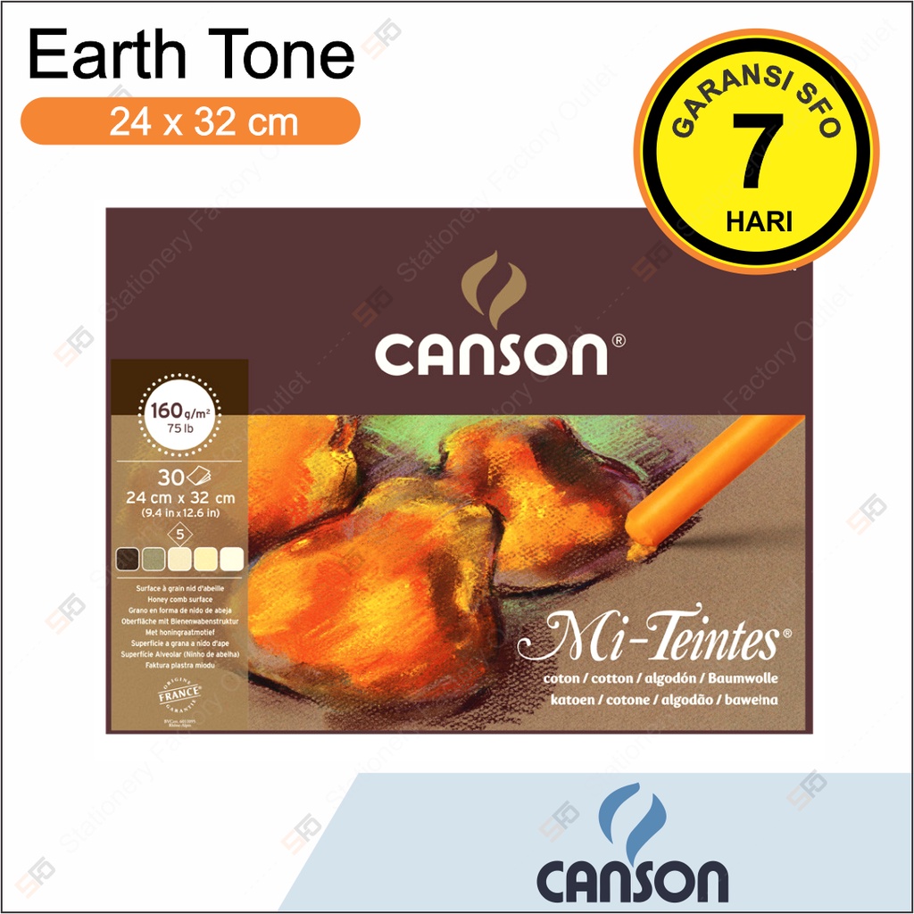 

Canson Mi-Teintes Earth Tones Assortment 24 x 32 160g - 30 sheets