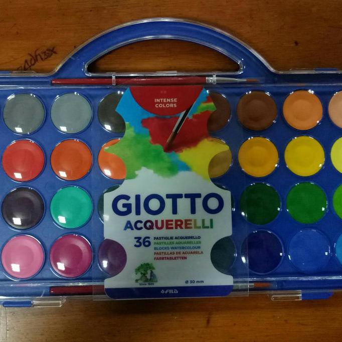 

TERLARIS CAT AIR GIOTTO ACQUARELLI 36 PCS DIAMETER 30MM PERALATAN MELUKIS ART SET MENGGAMBAR