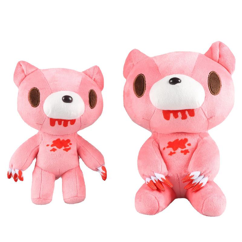 Mainan Boneka Plush Bentuk Beruang Warna Hitam / Pink Untuk Hadiah Anak
