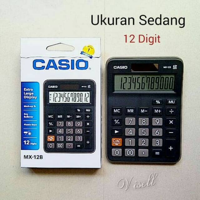 

Standard Calculator - Kalkulator CASIO Ukuran Sedang / Medium