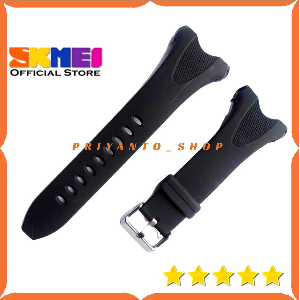 STRAP TALI JAM TANGAN DG 1405 SKMEI 1405 RUBBER WATCH SKM 1405 HITAM