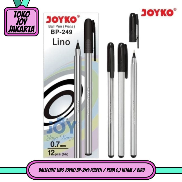

PROMO Ballpoint Lino JOYKO BP-249 Pulpen / Pena 0,7 Hitam / Biru - Hitam