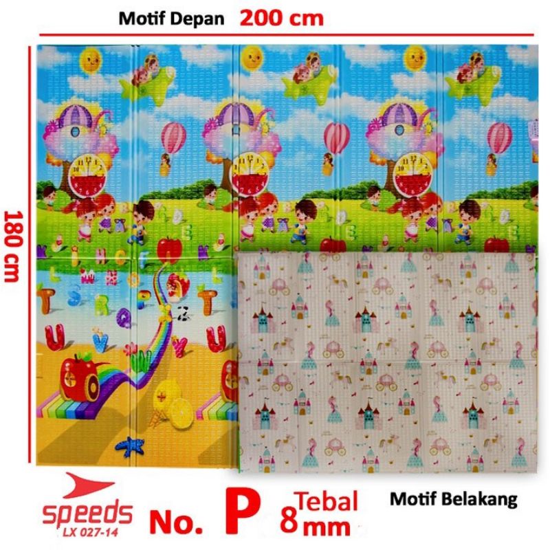 PLAYMAT SPEEDS 180X200CM alas bermain anak