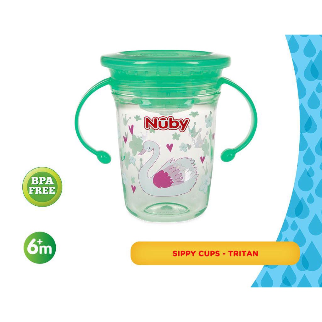 Nuby - Trainer Sipeez 360 Wonder Cup with Hygieniec Cover 8oz/240ml