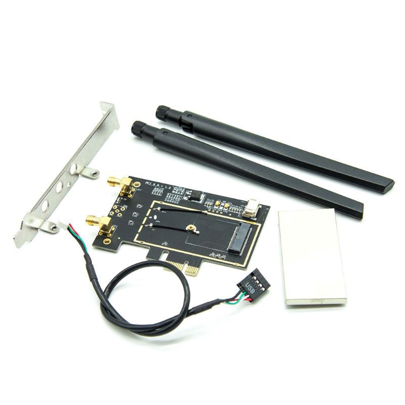 Kartu Adapter Konverter Niki Wtxup Ngff M2 Ke Pcie Ac Ax200 9260 8265 1650a untuk PC