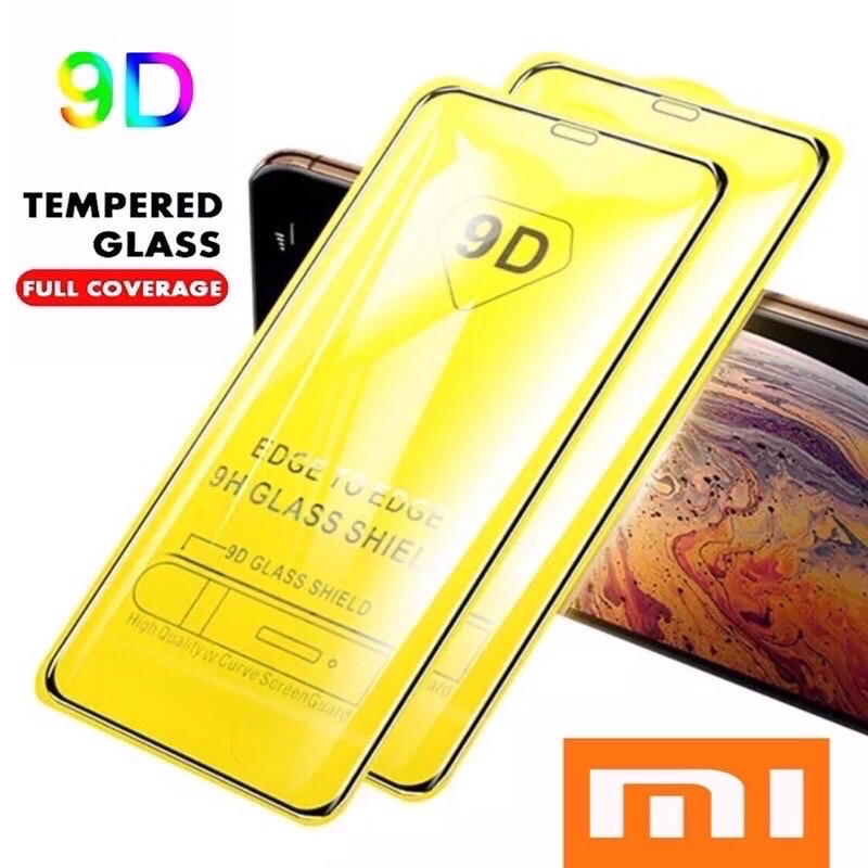 TEMPERED GLASS 5D/6D/9D FULL COVER XIAOMI  10T/11LITE/POCOPHONE F2PRO/POCOPHONE F3/POCOPHONE