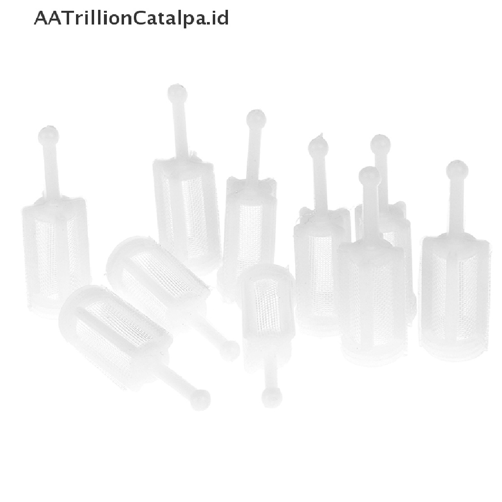 (AATrillionCatalpa) 10pcs / Set Filter / Saringan Spray Gun Bahan Plastik Diameter 11mm