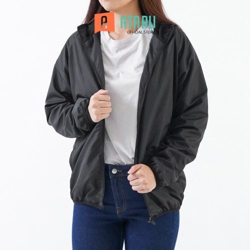 Ataru Ukuran L Jaket Foldable - Hitam