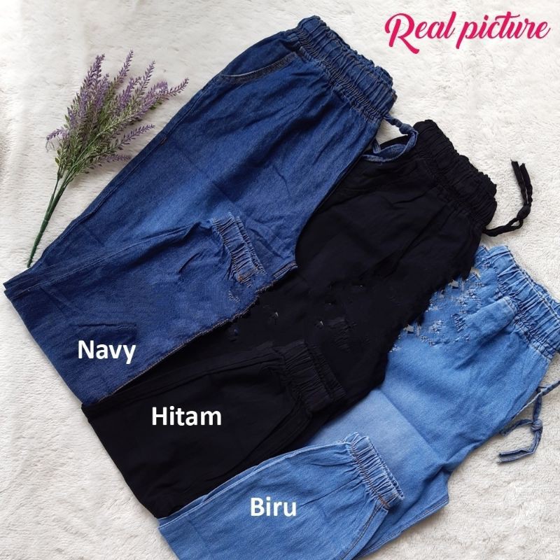 CELANA JOGGER JEANS STANDART XL DAN JUMBO XXL