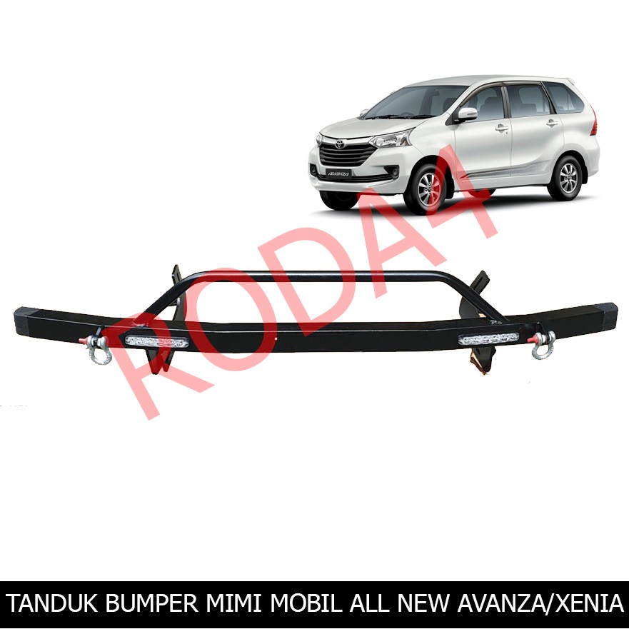 Tanduk Bumper Mini Depan Besi  All New Avanza Xenia Veloz Lampu DRL