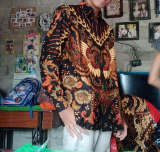Kemeja Batik Pria Lengan Panjang Murah Seragam M L Xl Xxl