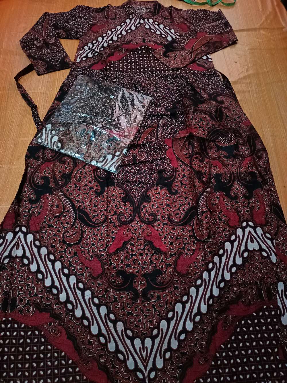 Batik Couple Keluarga - Couple Batik Indonesia Sarimbit Gamis Familly Set Batik Banana