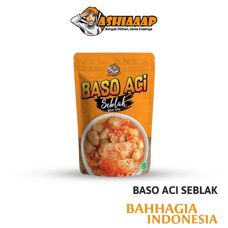 

Ashiaaap Bakso Aci Seblak Instant (130 gram) / Boci Baso Pedas Makanan Instan Gurih Mantap Jiwa Enak