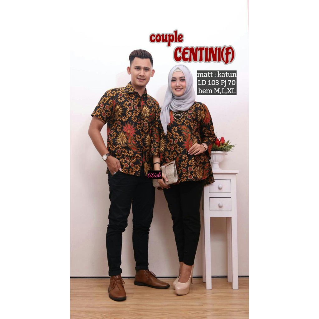 Couple Centini Y2 Batik Solo Batik Modern Batik Pesta Couple