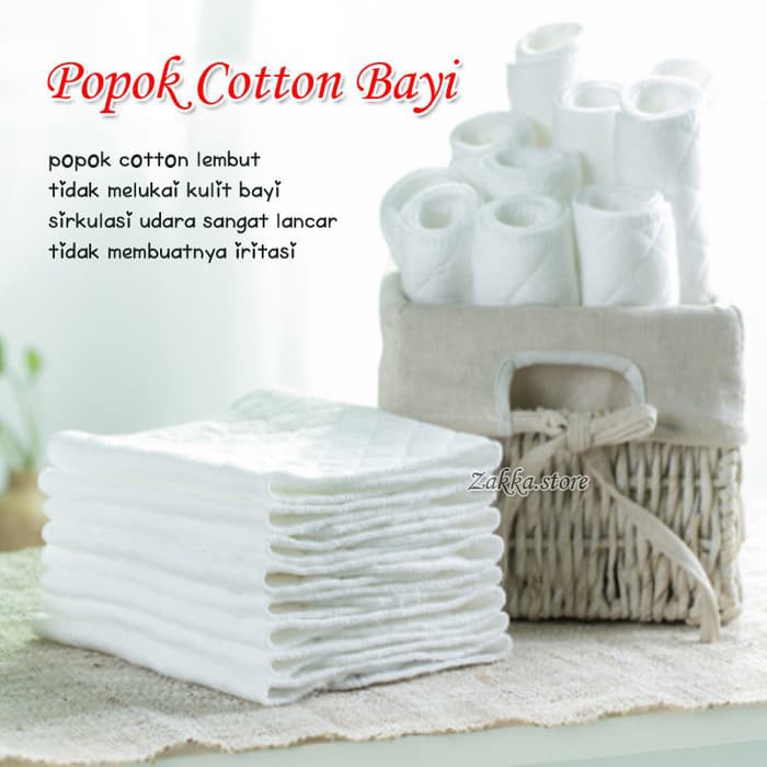 Reuseable Lapisan Popok Bayi Cottong Microfiber