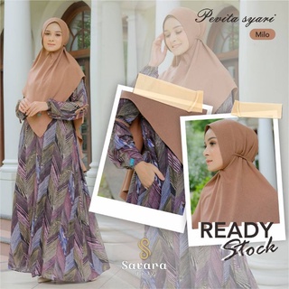 Gamis set Khimar Syar'i terbaru Savara Daily Dress