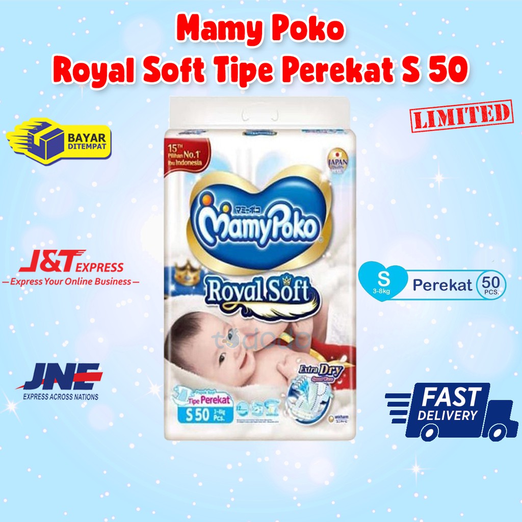 Mamy Poko Royal Soft Tipe Perekat S 50