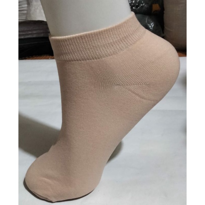 KAOS KAKI ANKLE/INVISIBLE KAOS KAKI PENDEK SEMATA KAKI CREM WANITA