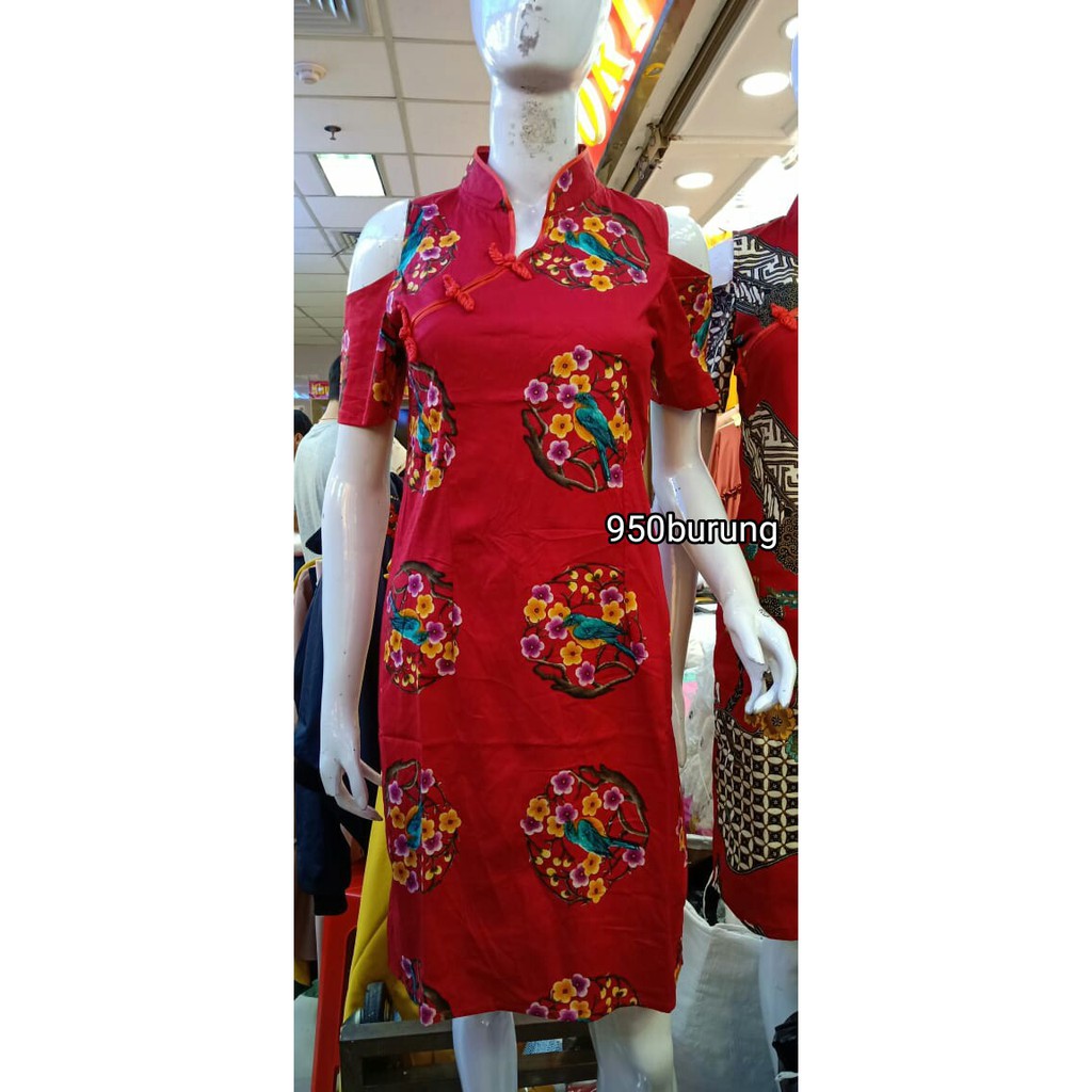 TC Batik Dress Cheongsam 950burung std+jb
