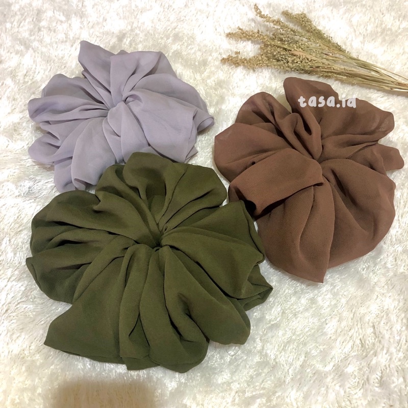 scrunchie jumbo / ikat rambut / cepol hijab / scrunchie hijab