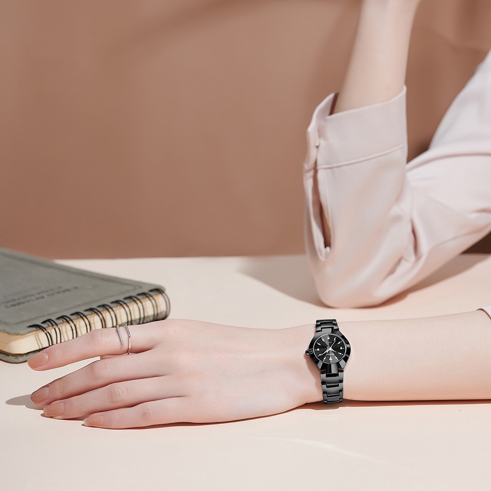 BIDEN Jam Tangan Wanita Original Analog Anti Air Bisnis Kuarsa Jam Tangan Cewek-8