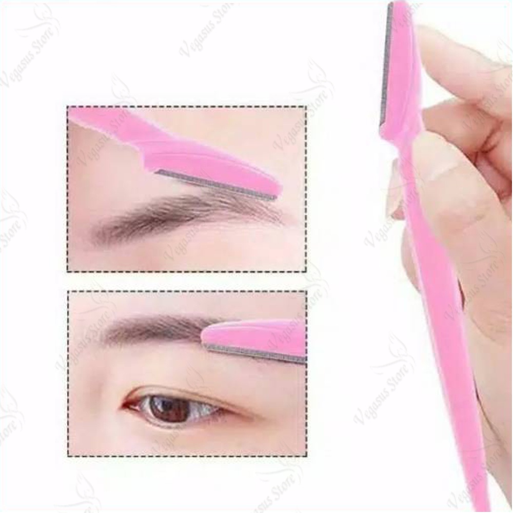 ( Promo 3Pcs LEBIH MURAH ) Pisau Cukur Alis - Perlengkapan Cukur Wanita Pilihan harga 1 Atau 3Pcs- Eyebrow Razor-Vegasus Store-COD