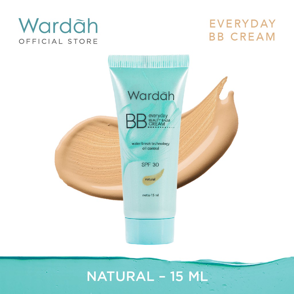 Wardah Everyday BB Cream 15 ml - SPF 30, Aloe Vera Extract &amp; Bio-Hyaluronic Acid  - BISA COD