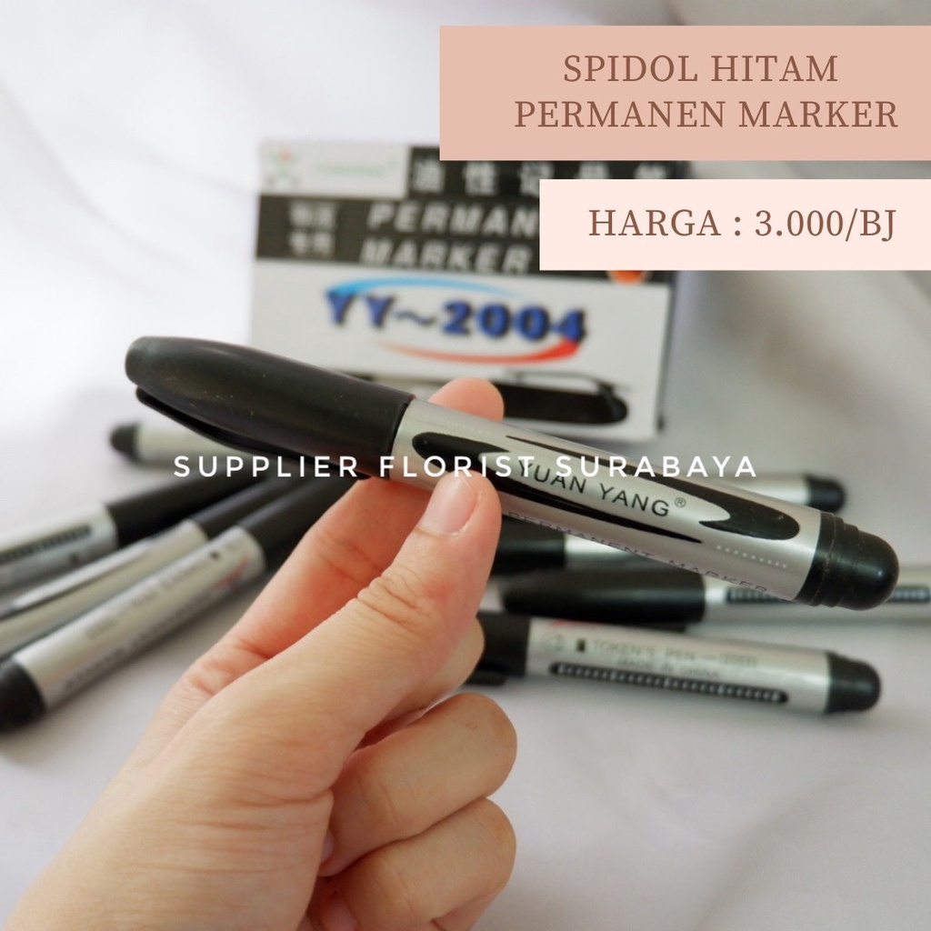 SPIDOL BESAR MARKER PERMANENT PERMANEN HITAM