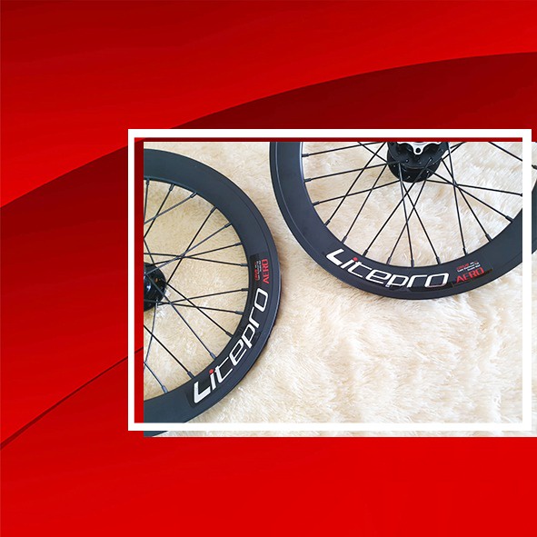 Wheelset Litepro 16 Plus 349 S42 Discbrake DB Discbrake 11 Speed For Gust Brompton TROY