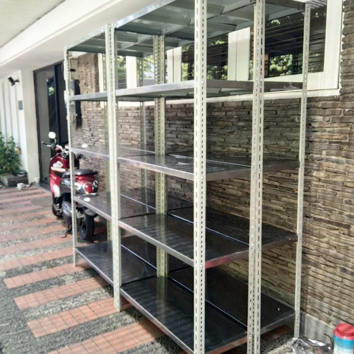 Rak Lemari Besi Siku Lubang Serbaguna
