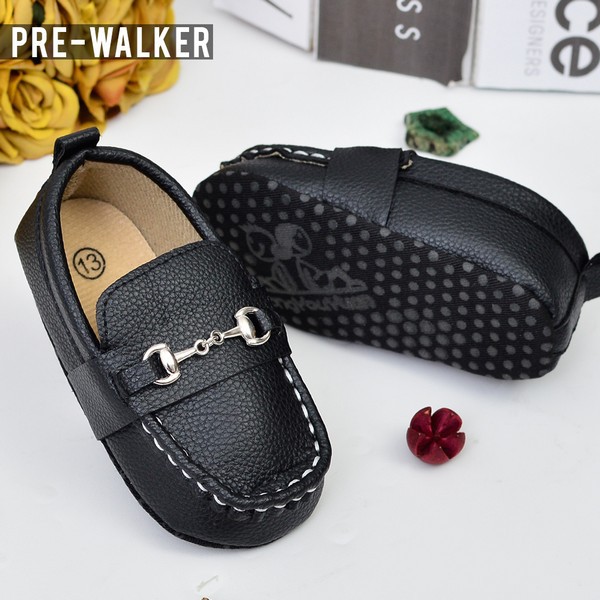 Sepatu Bayi Laki laki Prewalker Shoes S820 Black