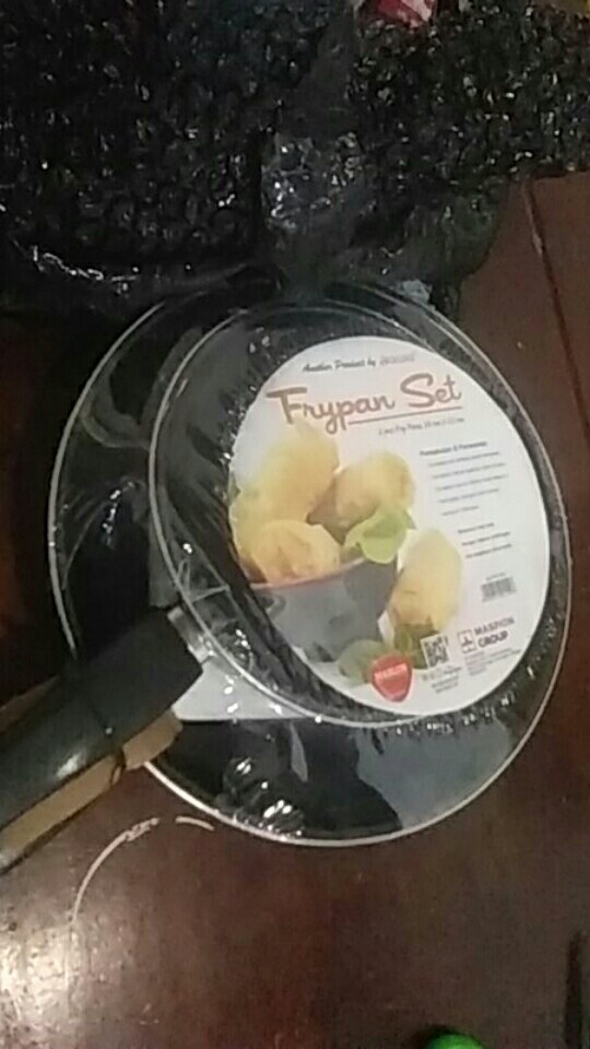Teflon Maspion 2pcs Fry Panci Set Non Stick Teflon Wajan Anti Lengket