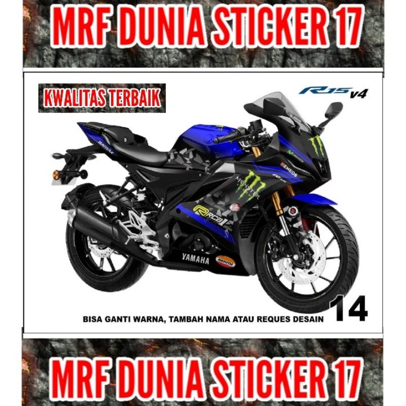 Sticker decal R15 V4 Full Body  Decal Motor R15 V4 Sticker Motor R15 V4 Decal Sticker Motor R15 V4 m