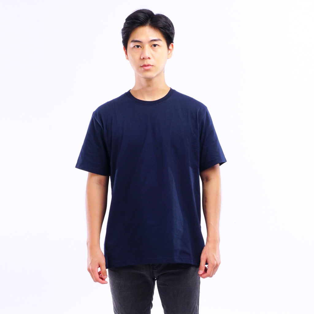 SANVANINA Kaos Polos Pendek Navy | Basic T-Shirt Navy T-01B