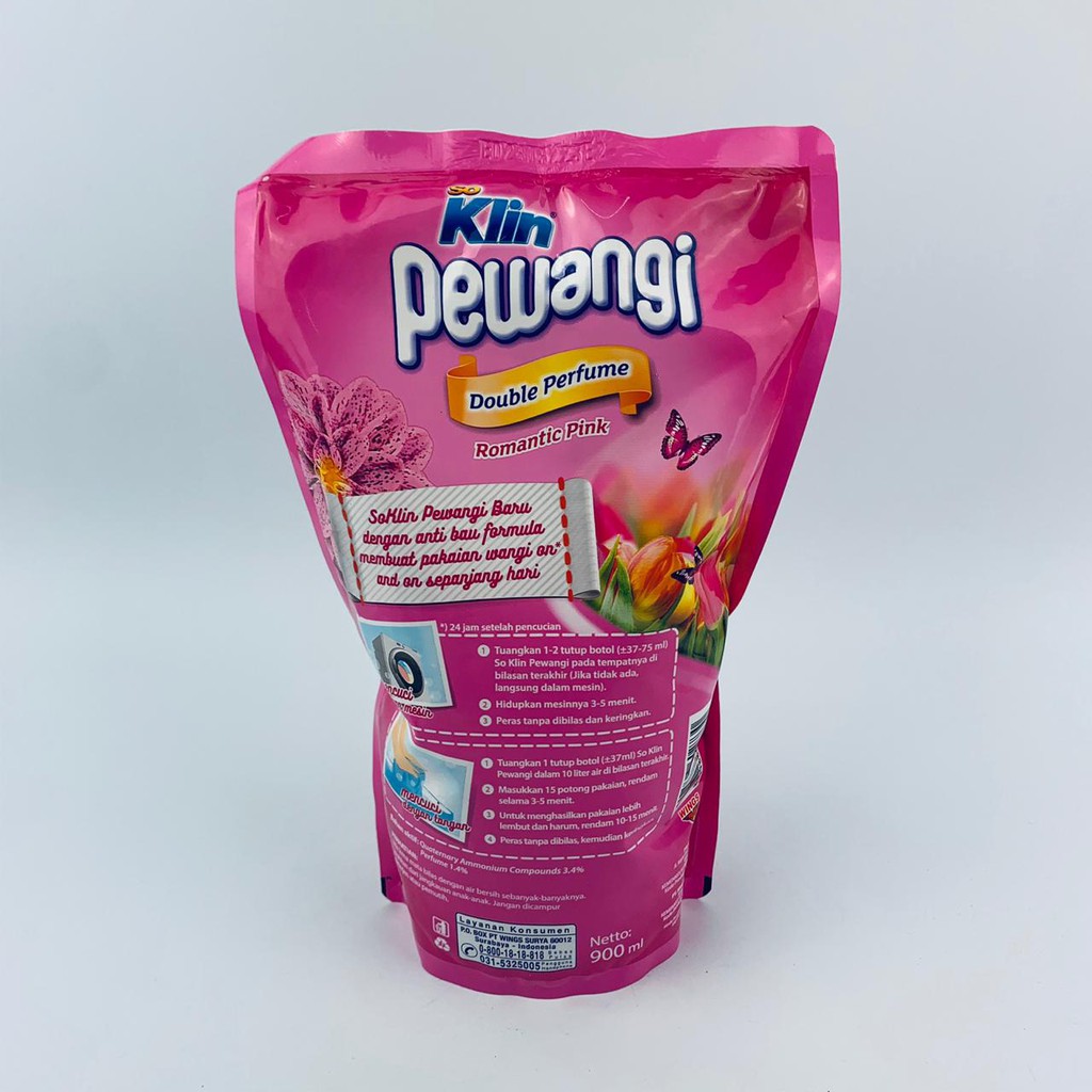 so klin / Pewangi / double perfum / 900ml / 800ml