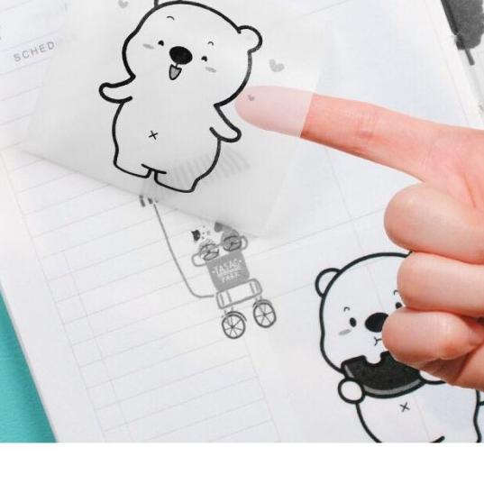 

✹ Kertas Thermal Transparant PeriPage Sticker - 56x30mm ✪