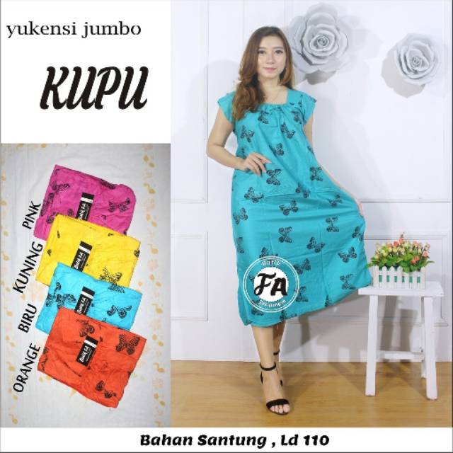 Yukensi jumbo Kupu Grosir Daster Pekalongan