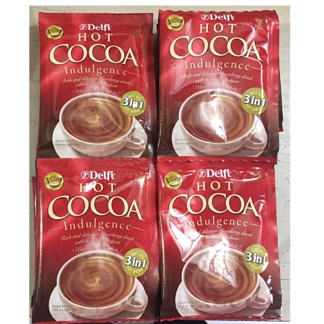 Delfi Hot COCOA Indulgence minuman coklat 25g