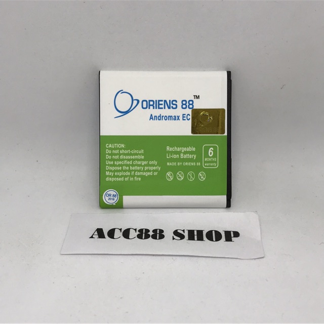 Baterai Batre Battery Double Power IC OR88/Oriens88 Andromax EC H15346