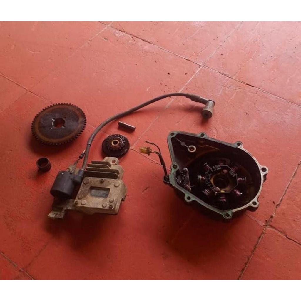 pengapian set spul cdi koil kiprok lengkap honda karisma ori copotan