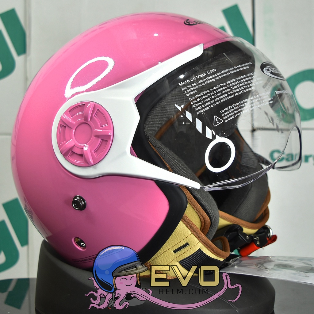 HELM CARGLOSS YRH HIJAB &quot;ORI&quot; - PINK PASTEL METALIC