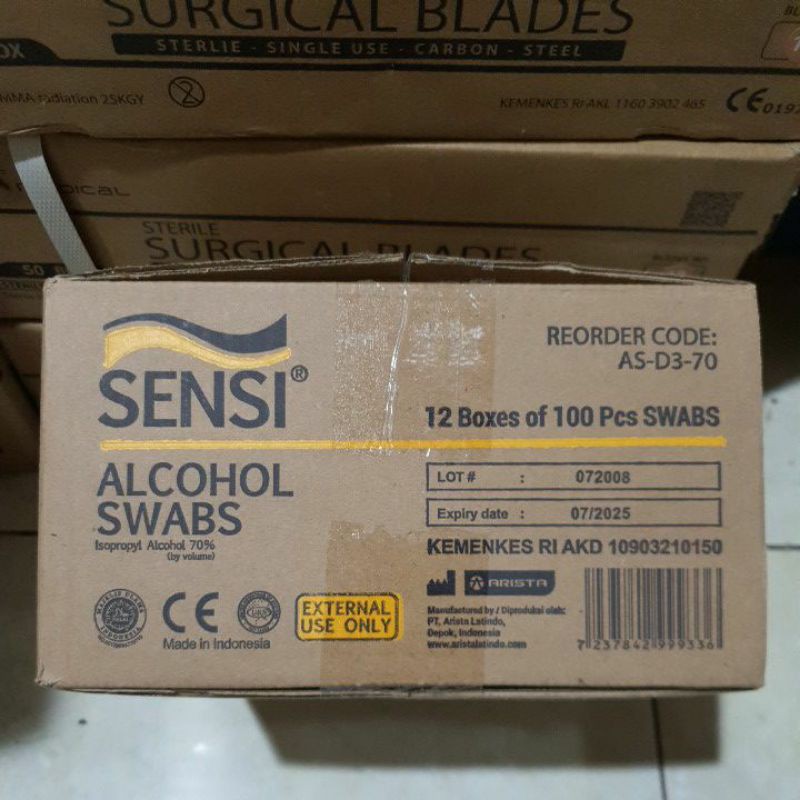 Alkohol Swab SENSI / Sensi Alkohol Swab / Tisu Alkohol 70%