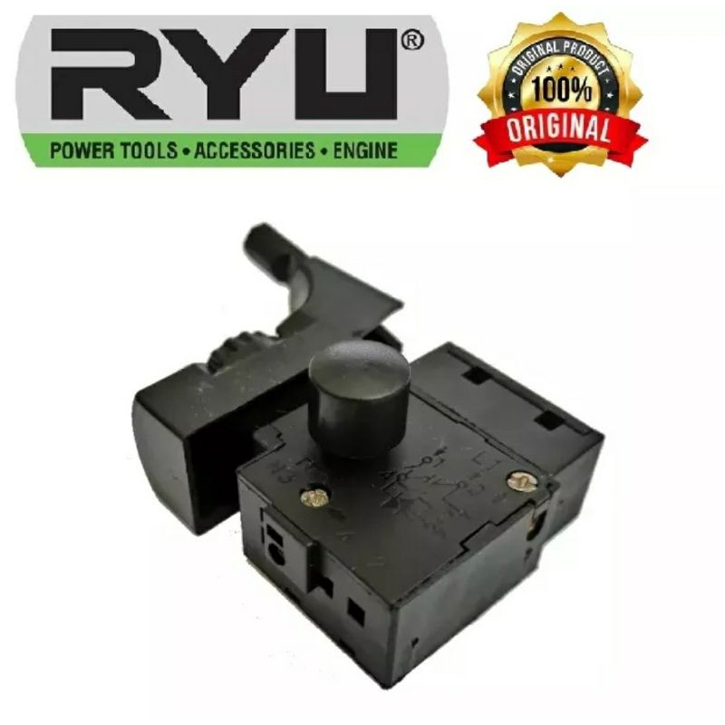 RYU Switch Saklar Mesin Bor Ryu 10mm 13mm RDR 10-3 RE Electric Drill RID 13-1 RE Original Variable Speed Bolak Balik