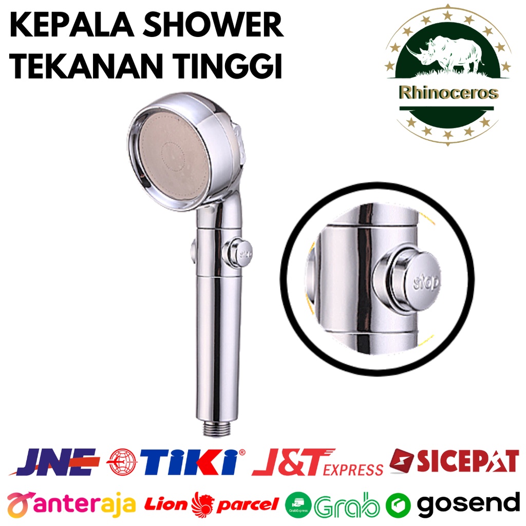 Shower Kamar Mandi Kepala Shower Hemat Air Hand Shower Tekanan Tinggi