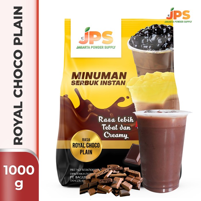 

(BISA COD) Bubuk Minuman Royal Choco Plain Powder JPS Tanpa Gula