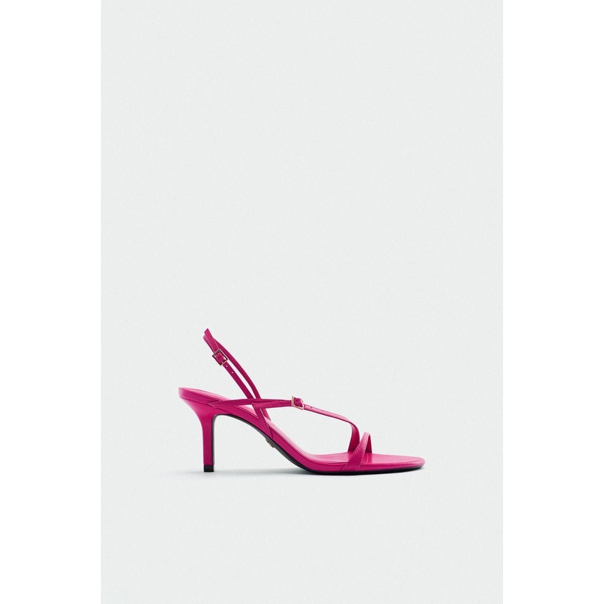 Zara Leather High Heeled Sandals Sandal Heels Heel 003