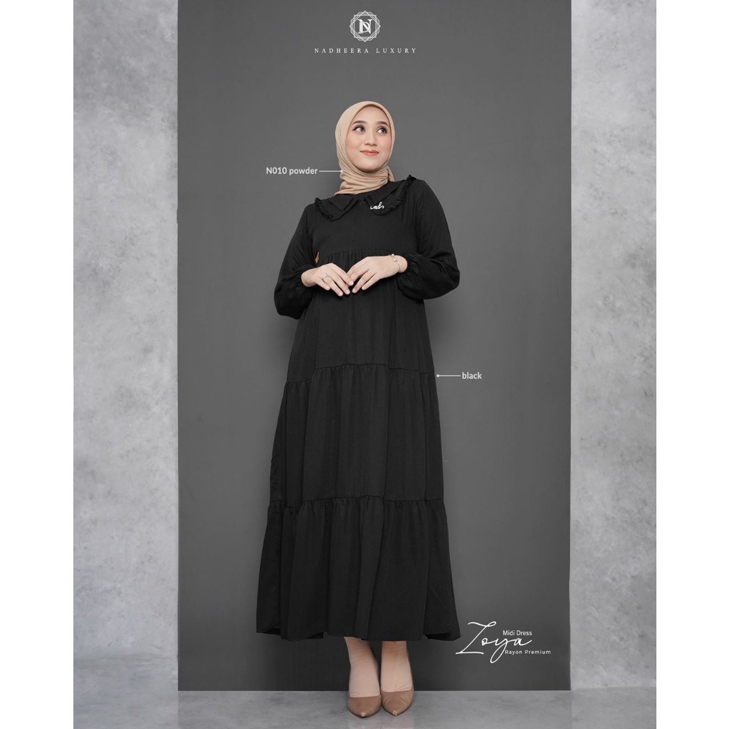 ZOYA MIDI DRESS gamis wanita