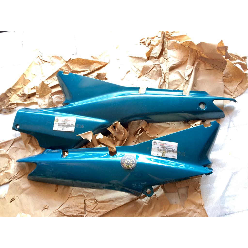 COVER BODY BODI TEBENG BELAKANG SET KANAN KIRI SUPRA X OLD LAMA 100 BIRU TOSCA TOSKA KEHIJAUAN TAHUN