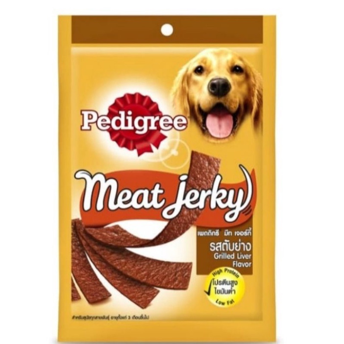 Pedigree meat jarky 80gram meat jarky smoke beef flavor