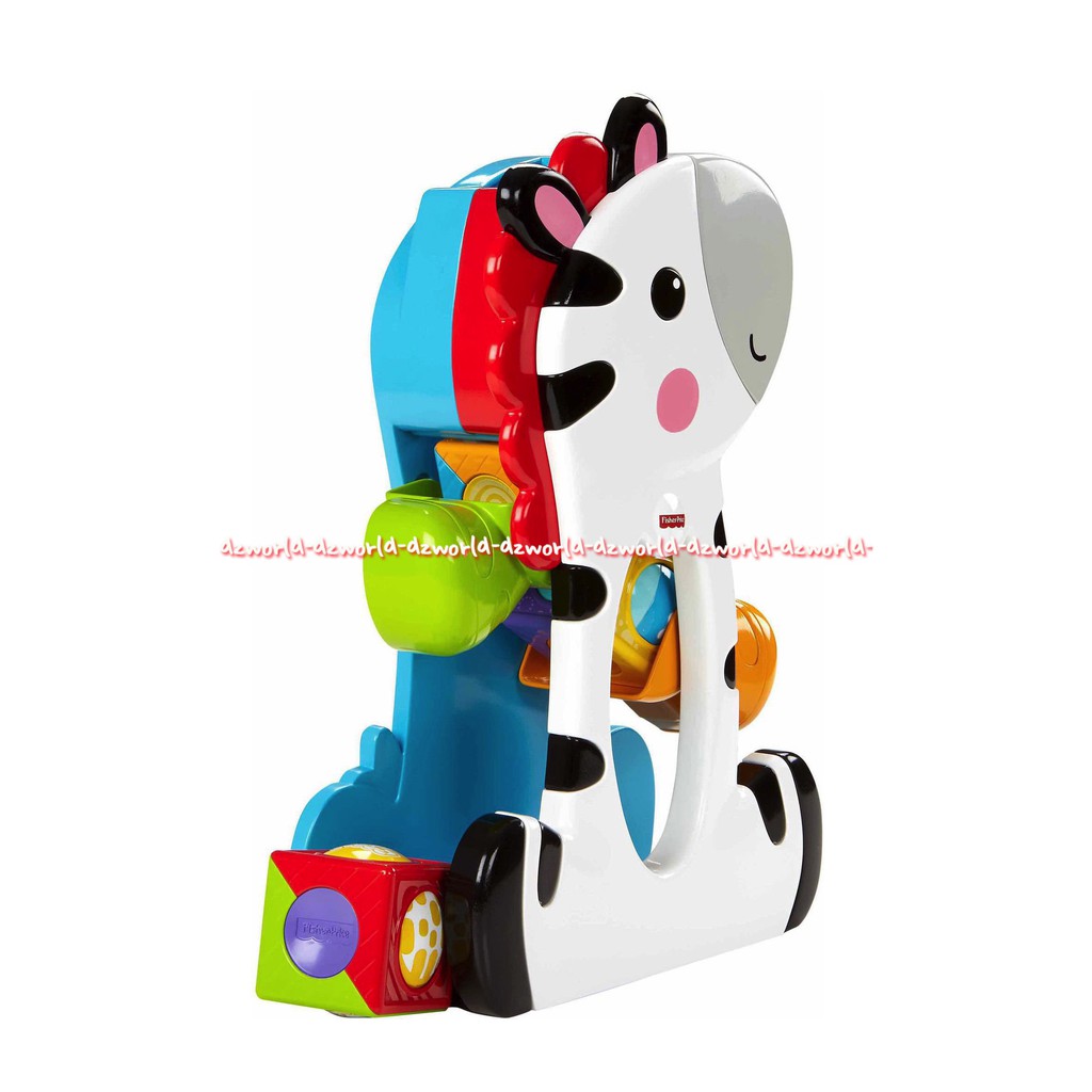 Fisher Price Roller Blocks Zebra Mainan Bayi Anak Susun Blok Susun Balok Mainan Block Motif Zebra